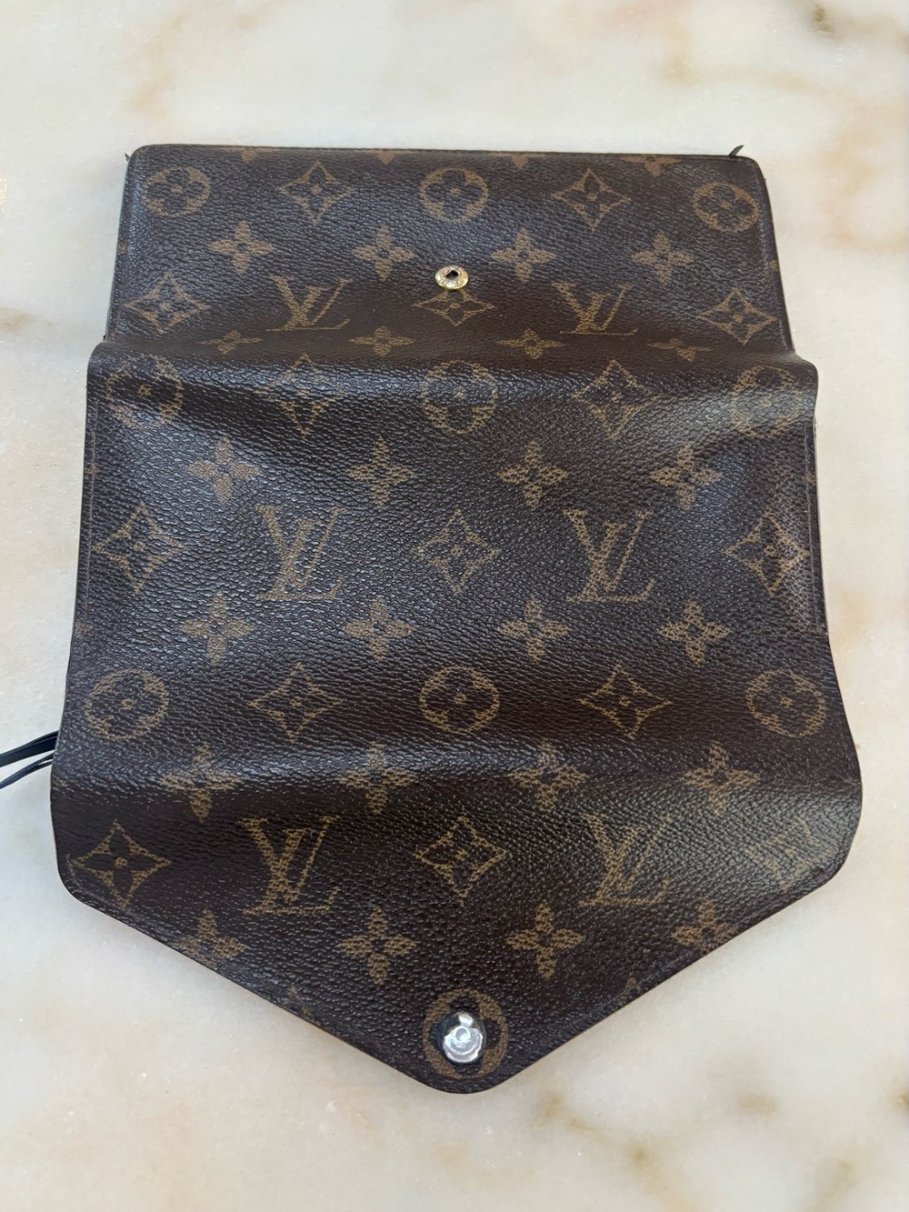 Louis Vuitton Monogram Canvas Envelope Wallet in Brown - Picture 5 of 9